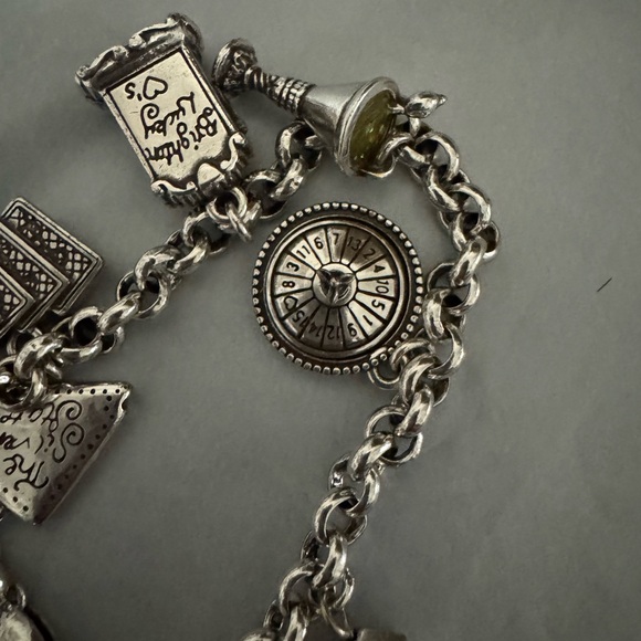 BRIGHTON LAS VEGAS Nevada State Silver Charm BRACELET New 7 inches - Picture 4 of 8